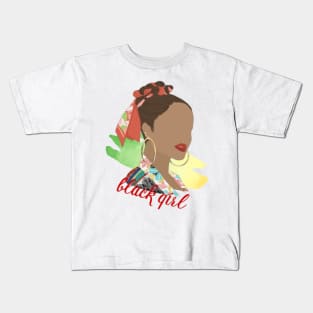 Black girl Kids T-Shirt